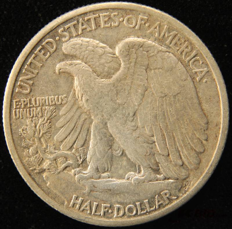 1939 WALKING LIBERTY SILVER HALF DOLLAR VF