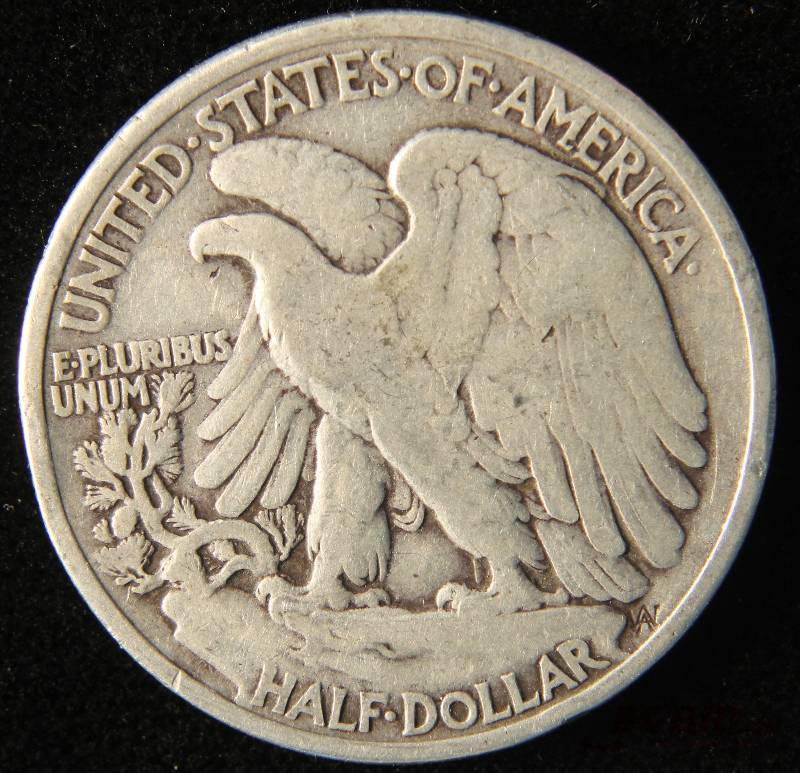 1943 WALKING LIBERTY SILVER HALF DOLLAR VG DETAILS