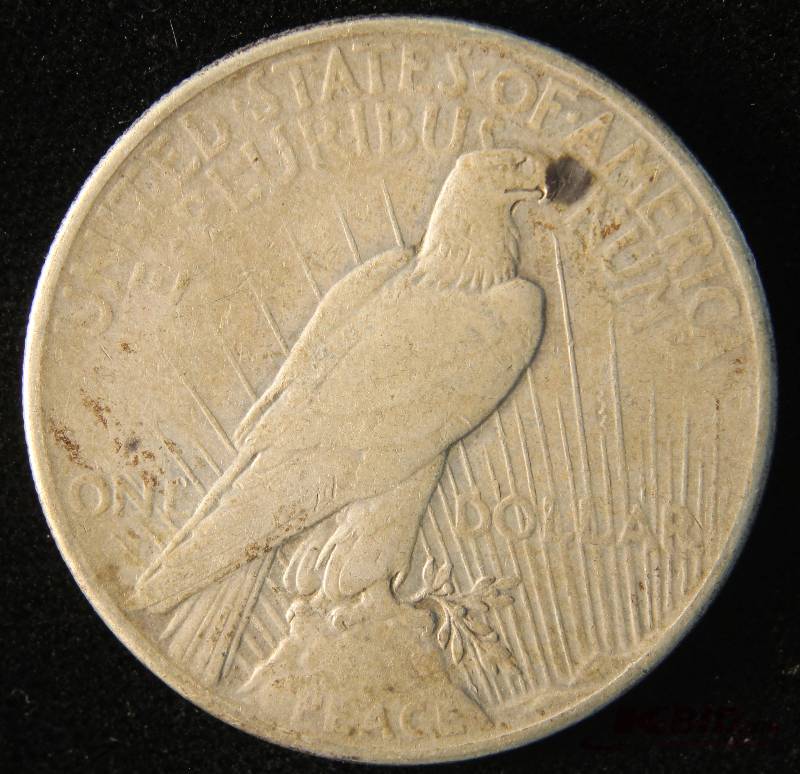 1925 PEACE SILVER DOLLAR VF