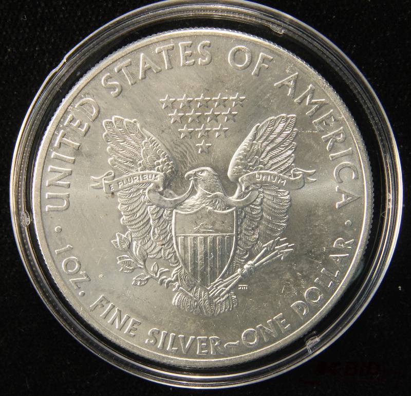 2014 US SILVER EAGLE .999 FINE SILVER IN AIRTITE HOLDER