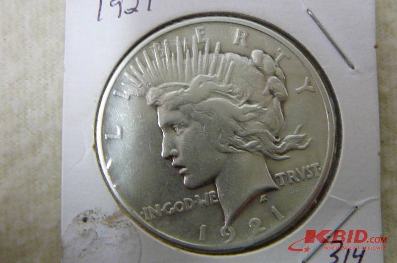 1921 Peace Silver Dollar