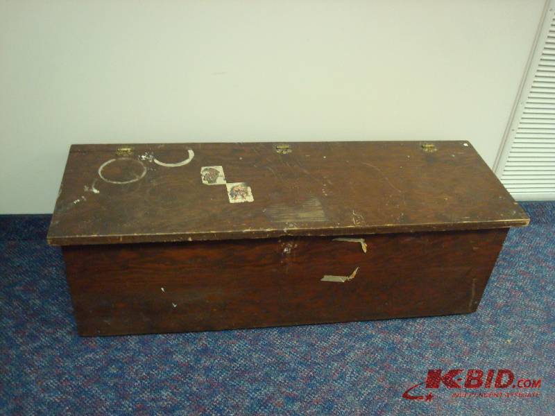 Wood Chest, Shows Wear