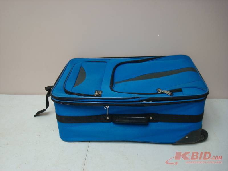 Blue Rolling Suit Case, Used