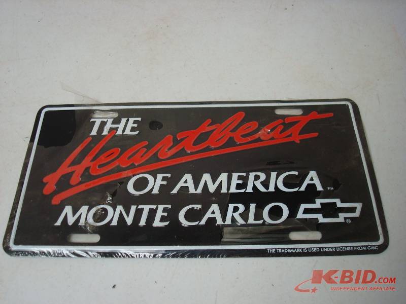 Monte Carlo Tin License Plate