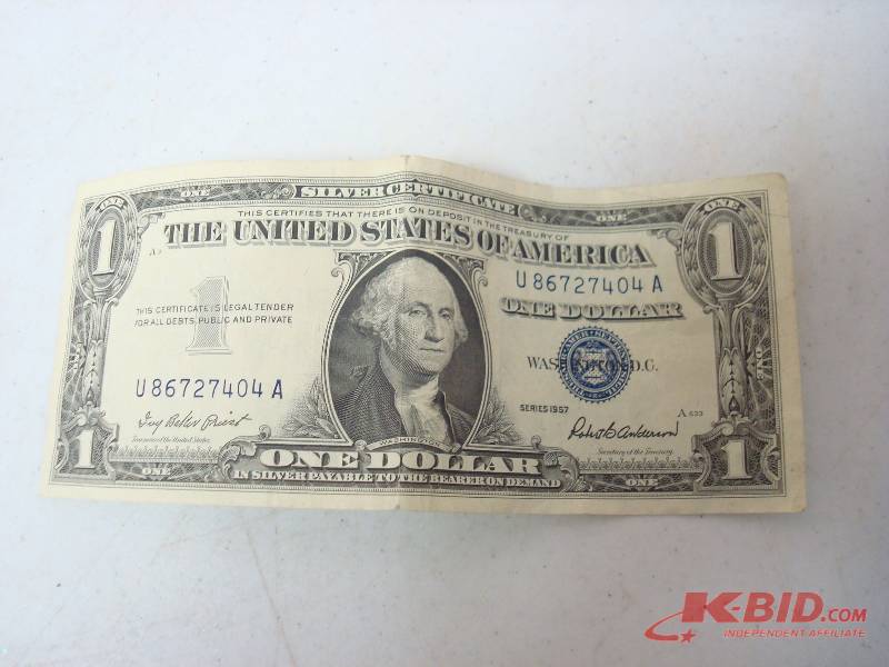 1957 Silver Certificate Dollar Bill