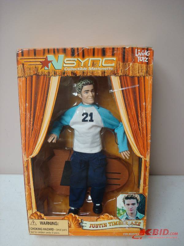 Justin Timberlake Doll, Box Shows Wear