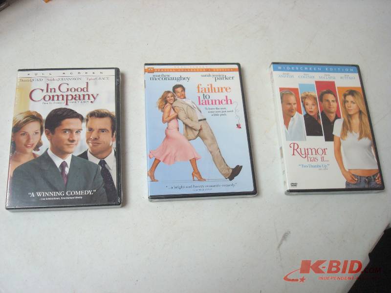 Lot Three New Sealed DVDs