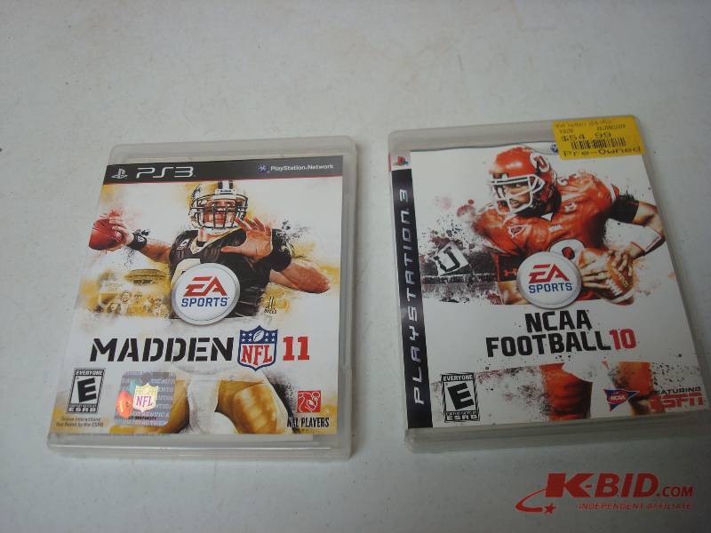 Pair Of PS3 Football Games, Good Condition
