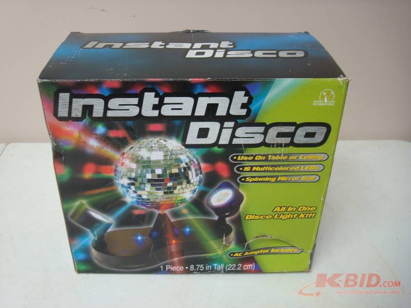 New Instant Disco Ball, Box Shows Wear