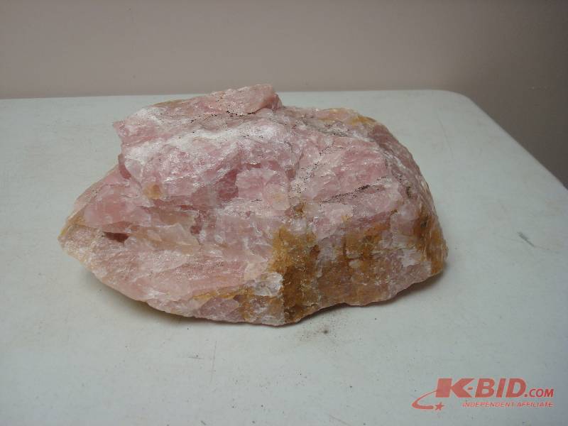 Large Rose Quartz Stone Rock, Around 9 Pounds