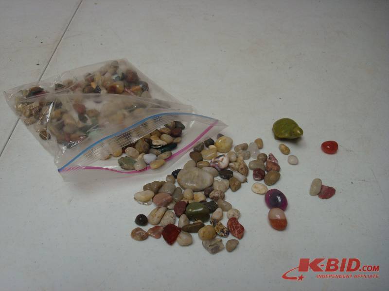 Bag Filled With Polish Stones, Turtle Stone