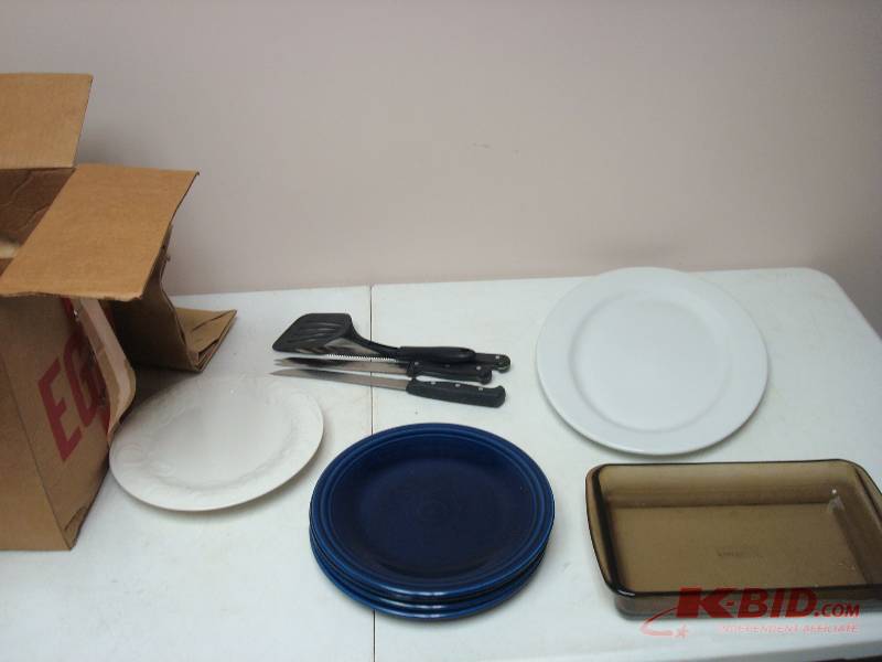 Lot Of Kitchen Items, Plates