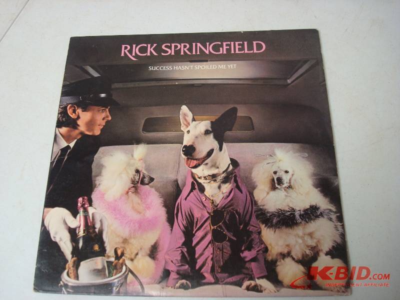 Vinyl LP Record, Used, May Show Minor Wear, Sleeve Shows Wear -Rick Springfield