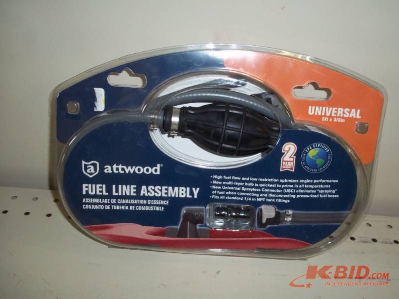 lot 61 image: NEW Attwood Fuel line Assembly, Universal
