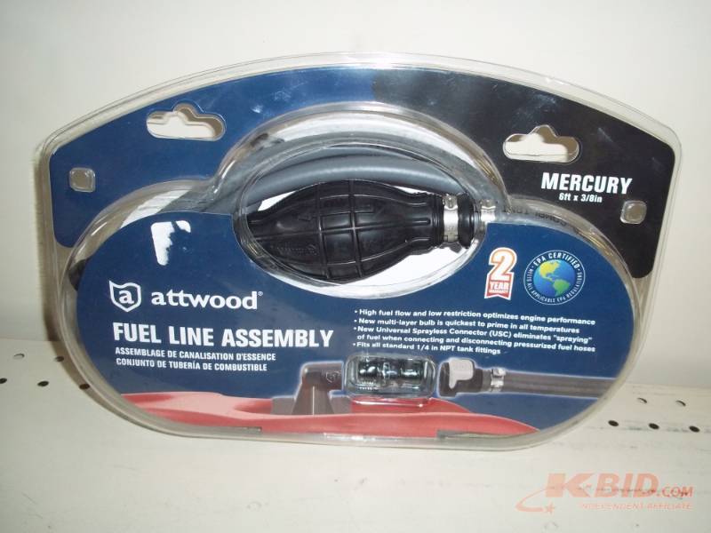 lot 62 image: NEW Attwood Fuel line Assembly, Mercury