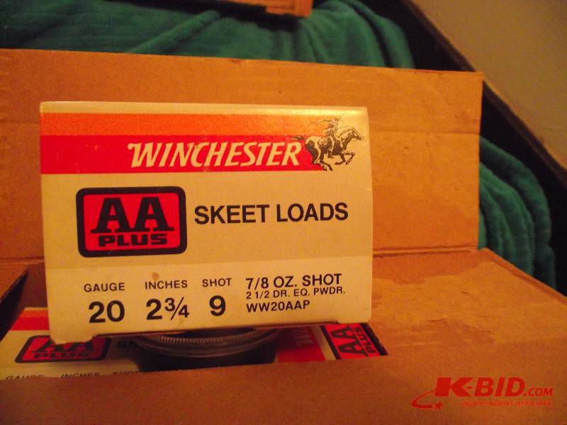 lot 1 image: One case 500 rounds Winchester AA Skeet loads 2  78 oz.