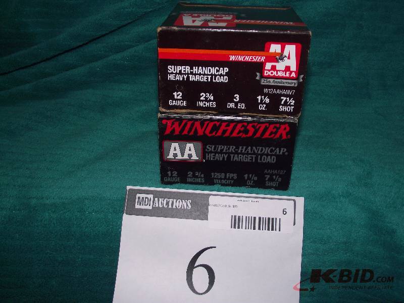 lot 6 image: 12ga. 50 Winchester AA Super handicap 234 in. # 7 