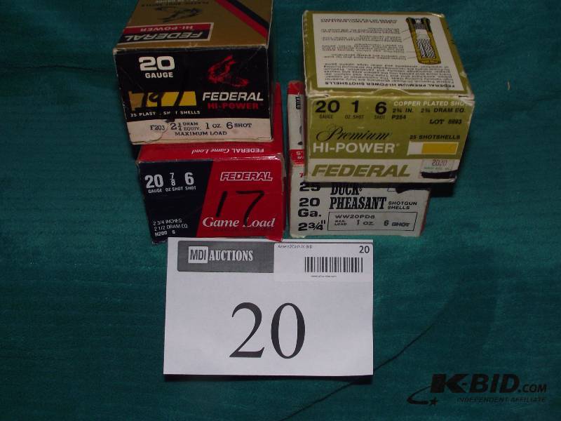 lot 20 image: 20ga. 86 assorted #6