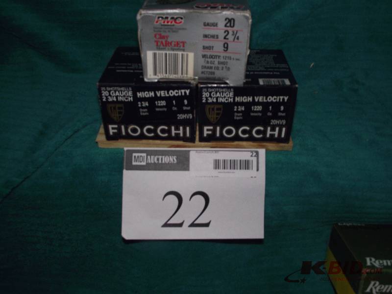 lot 22 image: 20ga. 75 assorted #9