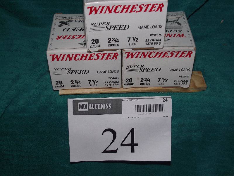 lot 24 image: 20ga. Winchester super speed #712