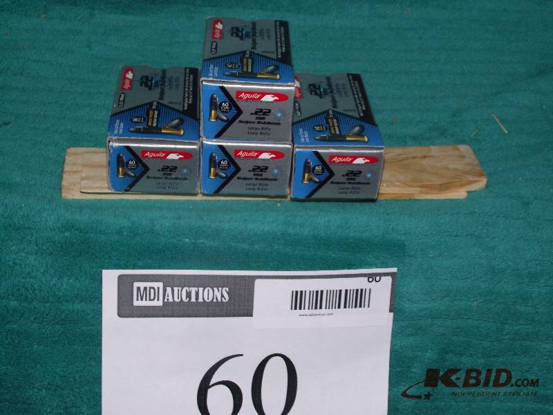 lot 60 image: Aquila 22 long rifle ammo 200 rounds of factory Sniper Sub-sonic