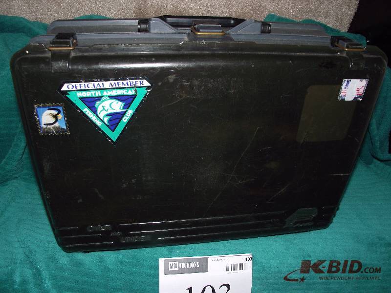 lot 103 image: Plano tackle box with assorted tackle