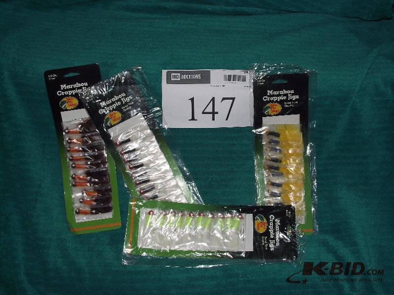 lot 147 image: 40 Bass Pro maribou crappie jigs