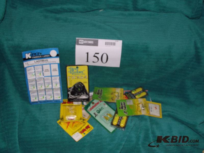 lot 150 image: 34 assorted small jigs and lures