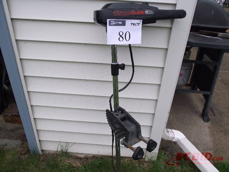 lot 80 image: Whisper guide 34 trolling motor 5 forward gears and 2 reverse gears