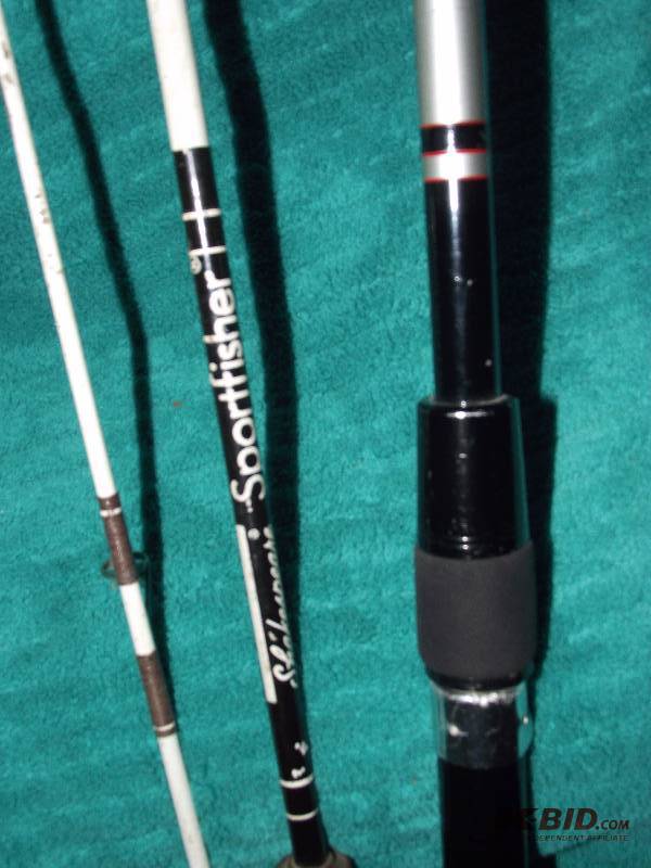 lot 98 image: 2 rods 1- Shakespeare Sportfisher SC737 5 Ft. 6 In. and 1 Danco Silver eagle spin fly rod 707FS 7 Ft.