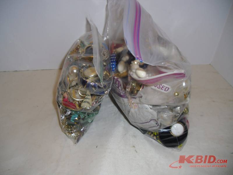 # J-5  Crafters  7 Pounds of Broken jewelry - Earrings, Bracelets, Necklaces, Brooches