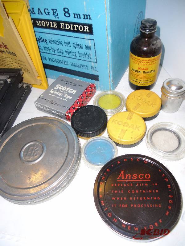 # C-2 Camera Vintage Photography Kodak, Film Editor, Old Film Reels