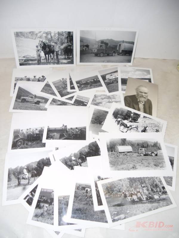 # C-3 Vintage Photo Slides and Case  Black & White Pictures  Aerial Transparencies of Denver