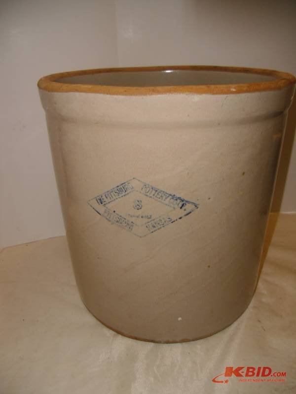 Pittsburg Pottery Co-op Crock  Wood Handle Tools  Lufkin Tape  Coleman Backpack Stove 
