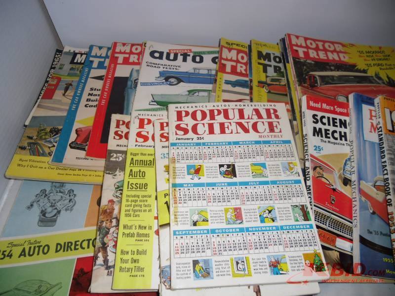 65 Vintage 1950s & 60s Car Magazines - Motor Trend, Car Life, Hot Rod