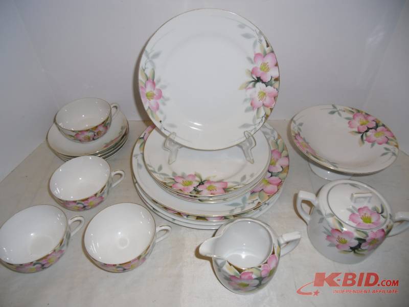 20 Pieces Vintage Noritake China  Pink Azalea Pattern