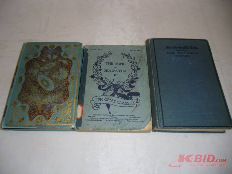 Old Reading  Vintage 1917 Diary  10 Cent Classic  Hawthorne, Emerson, Homer Odyssey