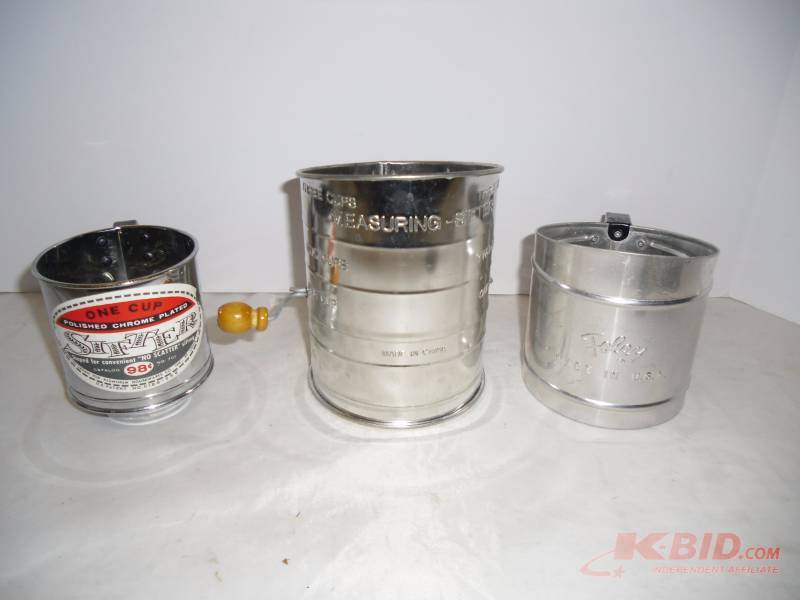 Retro Aluminum Kitchenware Sifters and Ricers