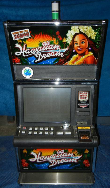 lot 1007 image: KONAMI VIDEO SLOT MACHINE   HAWAIIAN DREAM