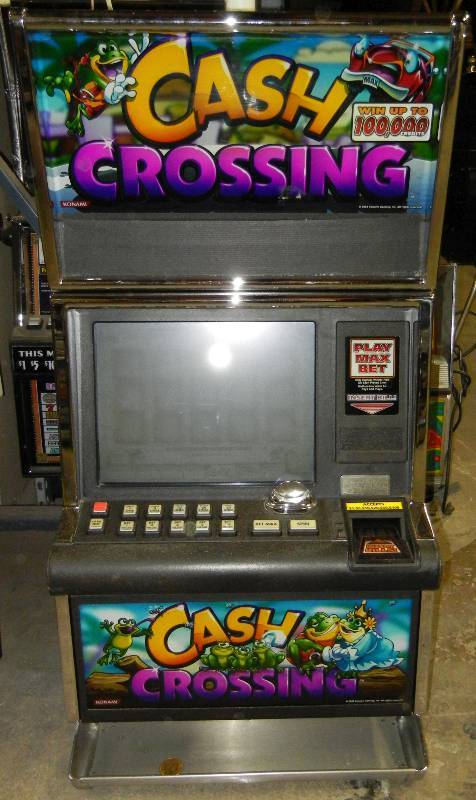 lot 1011 image: KONAMI VIDEO SLOT MACHINE  CASH CROSSING