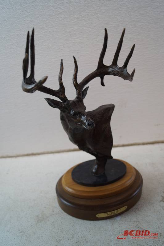 Bronze Buck Sculpture