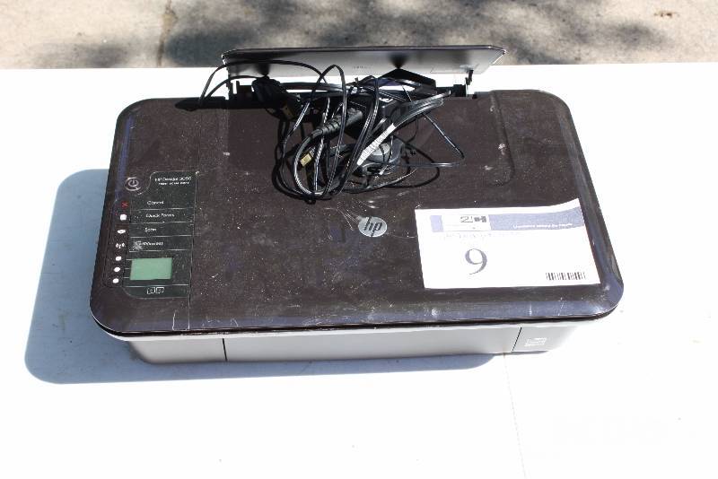 lot 9 image: HP Deskjet 3050 PrinterScannerCopier with Cord Black.