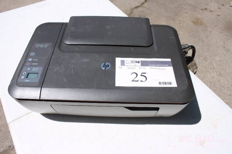 lot 25 image: HP Deskjet 2512 Printer Scanner Copier Black.
