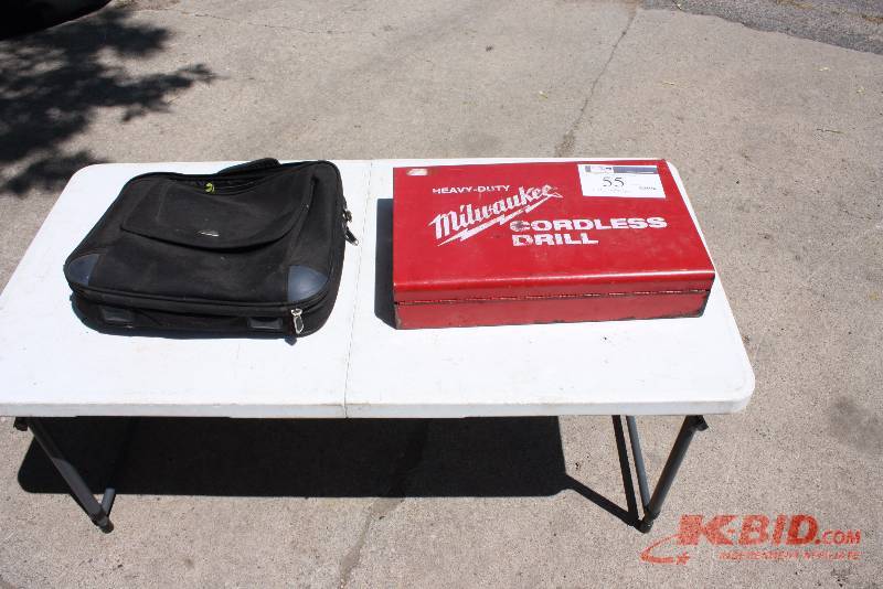 lot 55 image: Lot of (2) Including Empty Milwaukee Tool Case Empty Laptop Bag.
