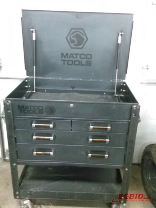1 Year Old Matco Tool Cart With Storage Great Condition Jsa