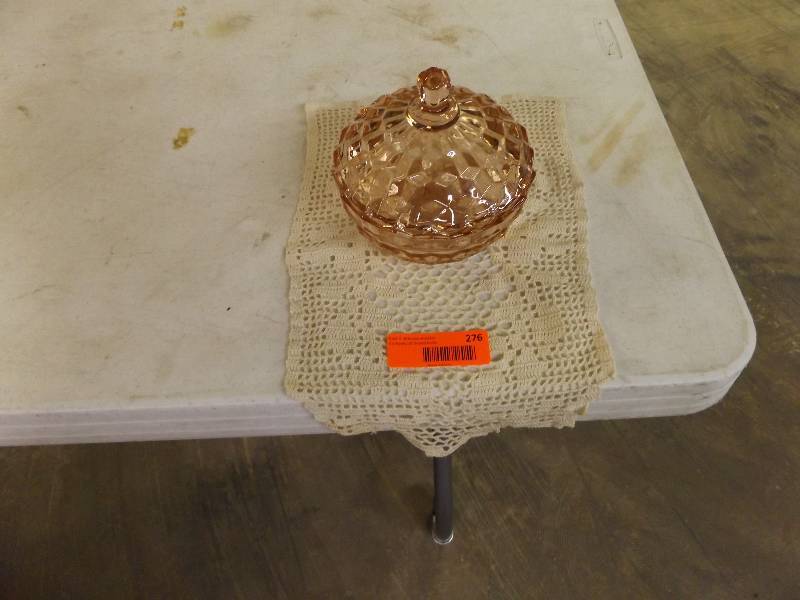 Pink Dish and Table Runner