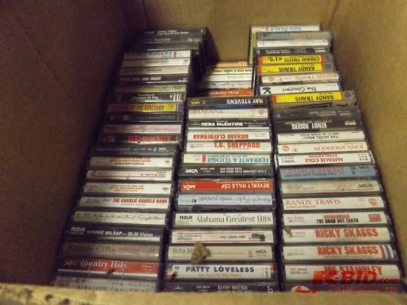 Box Lot of 1970 Music on Cassettes