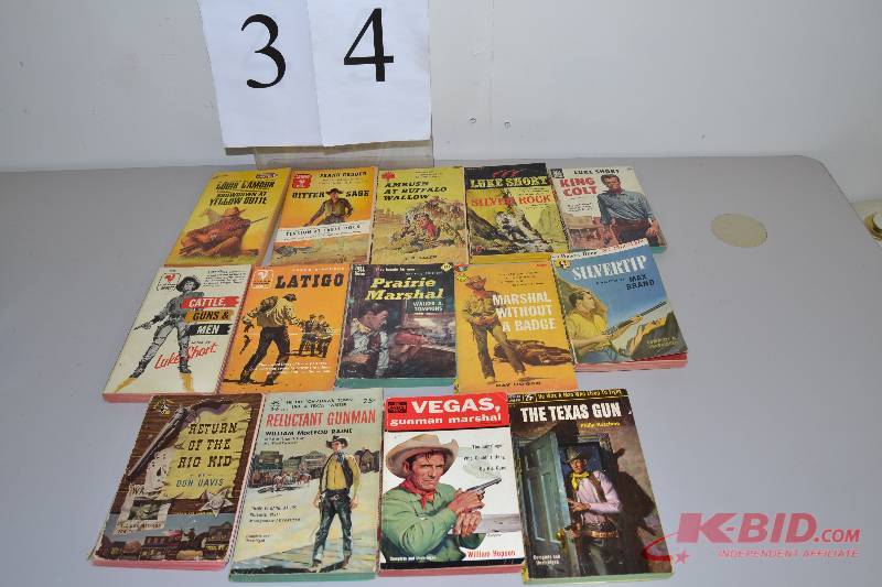 lot 34 image: Western paperback books