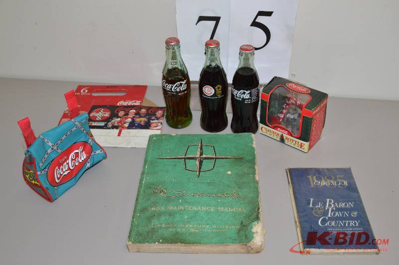 lot 75 image: Car books & coke