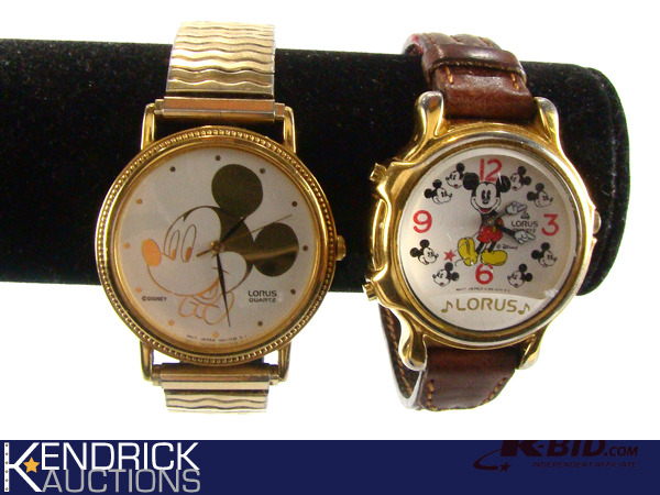 lot 6 image: 2 Newer Lorus Quartz Mickey Mouse Watches